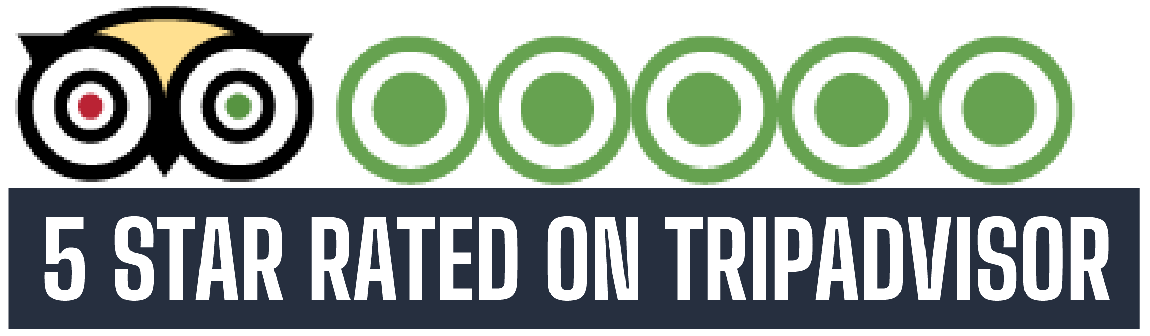 5 Star Rated on TripAdvisor