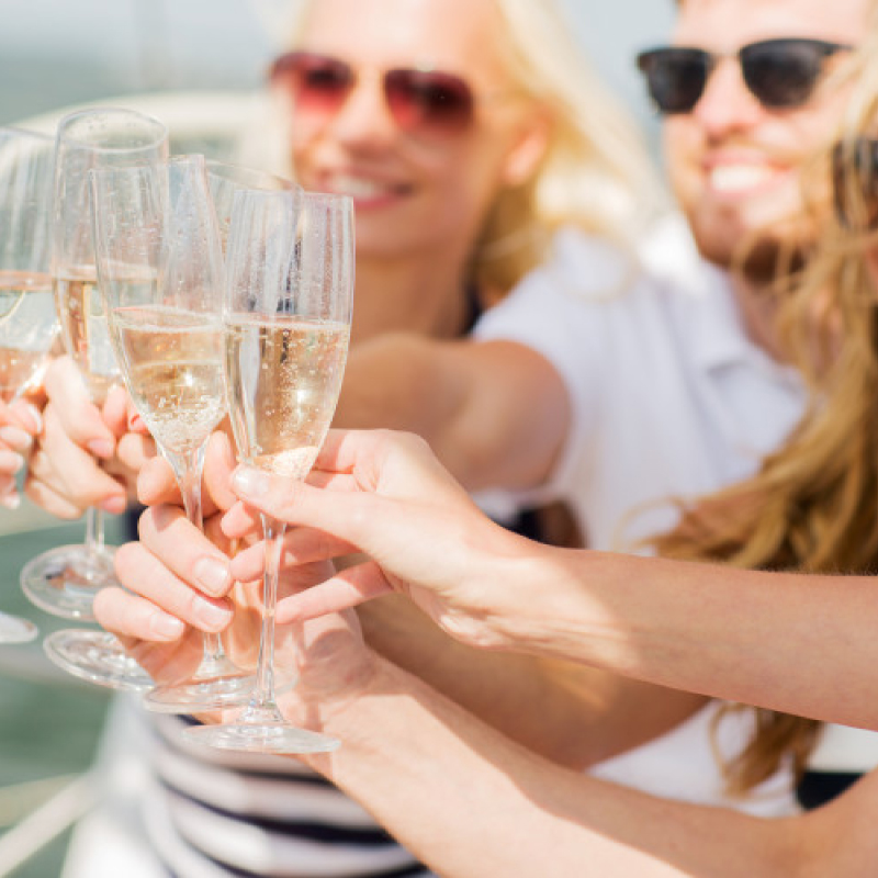 Wedding celebration aboard the Osprey